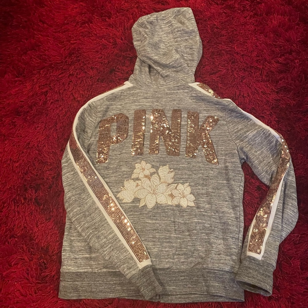 🔥🔥 Gray PINK Hoodie